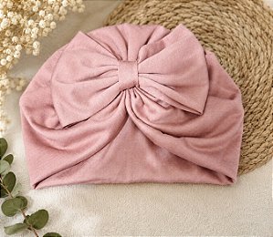 Turbante Zoe para Bebê Rosa
