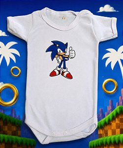 Body Bebê Sonic Estampado