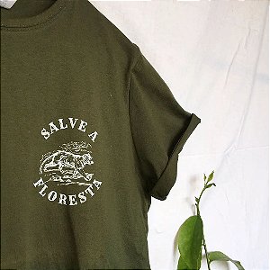 Camiseta salve a floresta BIOVERDE