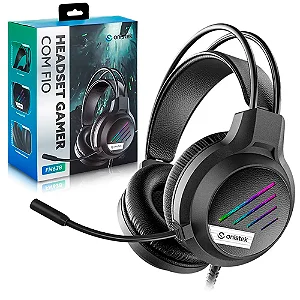 Headset Gamer RGB P3 USB Para PC PS4 Note Cor Preto ON-FN638