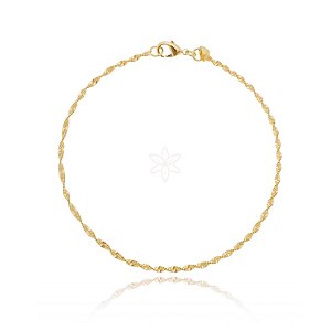 Colar corrente bahiana folheado em ouro 18k (42 cm)