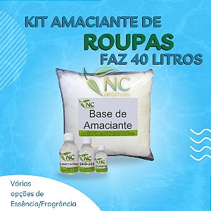 Kit Completo Amaciante de Roupas Faz 40 Litros