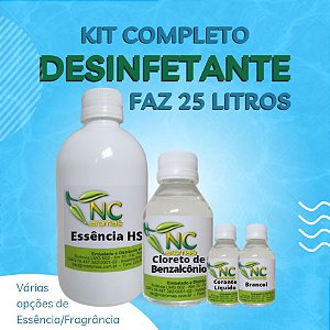 Kit Completo Desinfetante Faz 25Lt