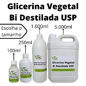 Glicerina Vegetal Bi Destilada USP Pura