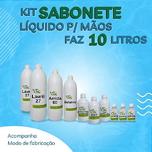 Kit Sabonete Líquido para Mãos Faz 10Lt
