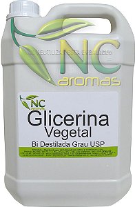 Glicerina Vegetal Bi Destilada USP Pura 5Lt = 6,3Kg