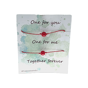 Duo de Pulseiras Fio Vermelho