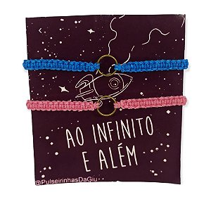 Duo de Pulseiras Ao Infinito e Além