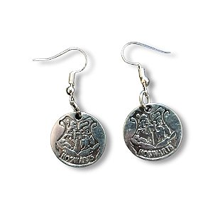 Brinco Medalha de Hogwarts