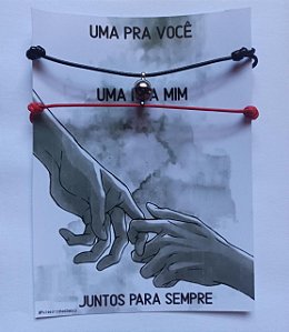 Duo de Pulseiras Magnéticas Juntos Para Sempre