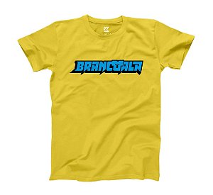 Camiseta Do r Brancoala Infantil e Juvenil Unissex mangas