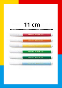 CANETINHA HIDROGRAFICA COMPACTO 12 CORES