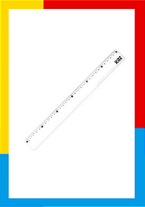 RÉGUA CRISTAL 30CM