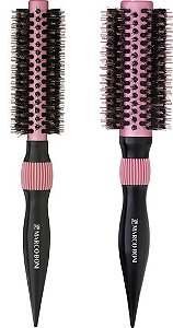 Kit 02 Escovas profissionais  Marco Boni Thermal Metallic Rosa