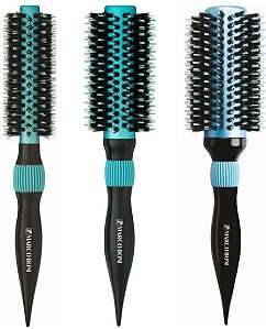 Kit 03 Escovas profissionais  Marco Boni Thermal Metallic Azul