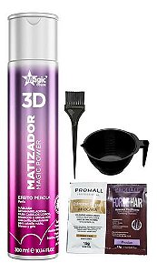 Kit Matizador 3d Magic Power - Efeito Pérola 300ml + Cumbuca