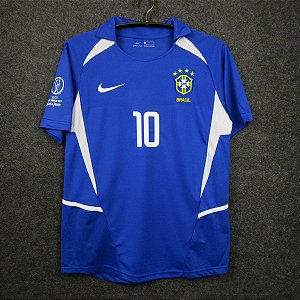 Camisa Futebol Selecao Brasileira Rivaldo 2002 Modelo Jogador Retro Camisas Futebol Retro