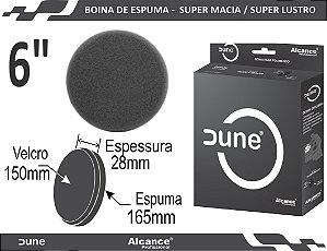 ALCANCE BOINA DE ESPUMA PRETA 165MM LISA 6"