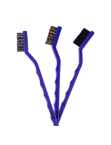 KIT 3 ESCOVAS DETALHAMENTO NYLON ACO LATAO VONIXX