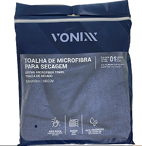 TOALHA MICROFIBRA SECAGEM VONIXX 50X90 350GSM VONIXX