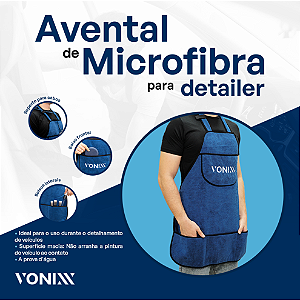 VONIXX AVENTAL DE MICROFIBRA PARA  DETAILER