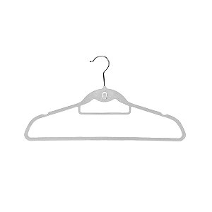 Kit 100 Cabides De Veludo Antideslizante