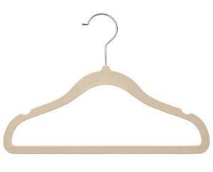 10 Unidades Cabides Aveludado Infantil Ultrafino Silk IKAZA