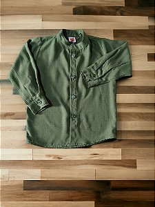 Camisa infantil gola Mandarim