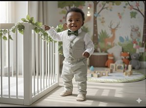 Roupa de Festa para Bebê Menino - Look Elegante Sob Medida