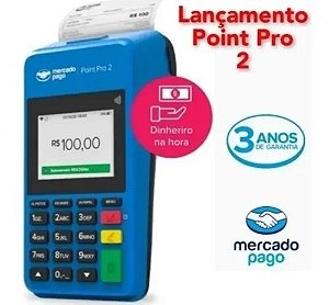 Kit 2 Mercado Pago: Point Pro 2 - A Maquininha de Cartão Mais Completa para Seu Negócio!