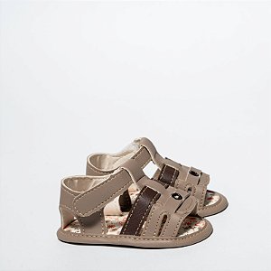 SANDALIA MASCULINA ADVENTURE - COR CASTOR/CAFÉ - LINHA BABY