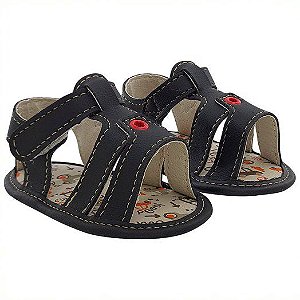 SANDALIA MASCULINA ADVENTURE - COR PRETA - LINHA BABY