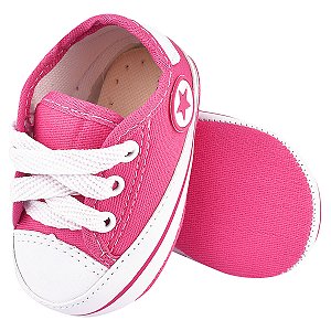 TENIS STARZINHO - COR PINK - EMBORRACHADO ESTRELA - MATERIAL LONA - LINHA BABY