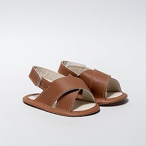 SANDALIA JUQUINHA MASCULINA - COR CARAMELO - MATERIAL SINTETICO - LINHA BABY