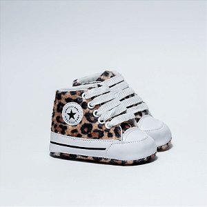 STARZINHO CANO ALTO - COR ESTAPADO ANIMAL PRINT (ONCINHA) - MATERIAL LONA - LINHA BABY