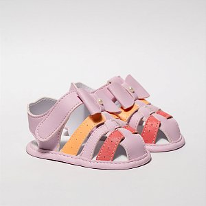 SANDALIA FEMININA - FRANCISCANA C/ LAÇO - COR LILÁS - LINHA BABY