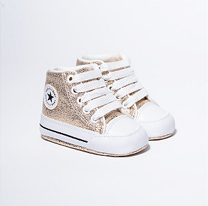 STARZINHO CANO ALTO - COR CROCO OURO LIGHT - MATERIAL SINTÉTICO - LINHA BABY