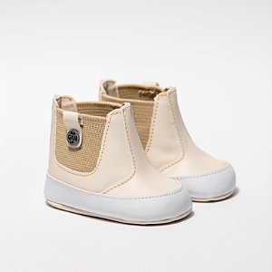 BOTA PARIS MENINO - COR MARFIM - LINHA BABY