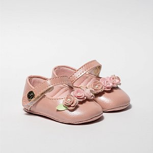 SAPATILHA FEMININA - MODELO FLORESCER - COR ROSE - LINHA BABY