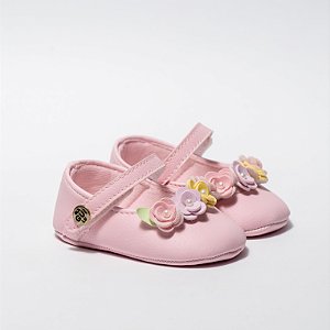 SAPATILHA FEMININA - MODELO FLORESCER - COR ROSA BEBE - LINHA BABY
