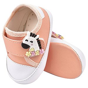 STARZINHO FEMININO  - APLICAÇÃO EMBORRACHADA - COR SALMÃO - LINHA BABY