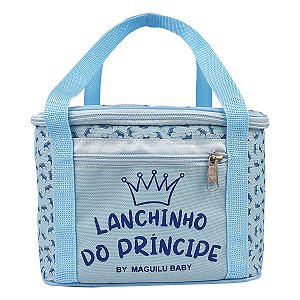 BOLSA TÉRMICA INFANTIL 8 LITROS ISOLANTE TÉRMICO - MENINO - COR AZUL BEBÊ