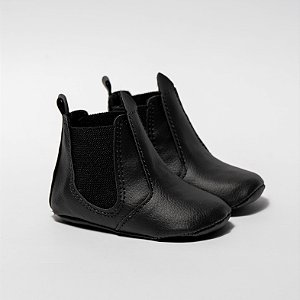BOTA JEQUINHA  UNISSEX - COR PRETA - MATERIAL SINTETICO - LINHA BABY