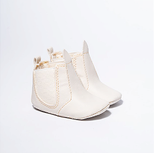BOTA JEQUINHA  UNISSEX - COR MARFIM ESCURO - MATERIAL SINTETICO - LINHA BABY