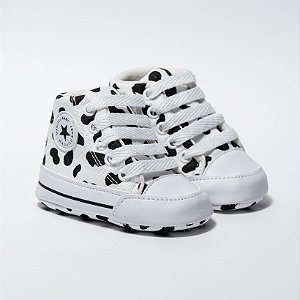 STARZINHO CANO ALTO - COR BRANCO c/ ESTAMPA VAQUINHA - MATERIAL LONA - LINHA BABY