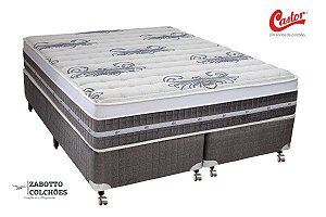 Cama Box + Colchão Castor Silver Star Air Bonnell One Face - Casal/Solteiro
