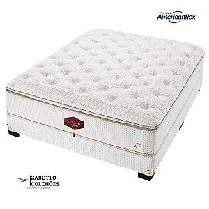 Cama Box + Colchão de Molas Ensacadas Americanflex Bravíssimo