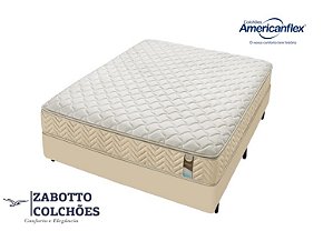 Cama Box + Colchão Americanflex Abrace Ensacado Amx- Casal/Solteiro