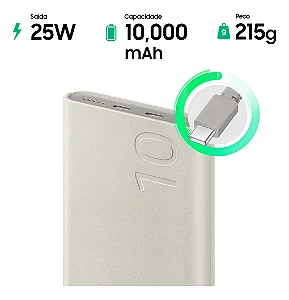 Bateria Portátil Samsung EB-P3400 10000mAh Dual