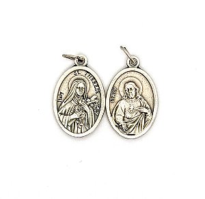 Medalha italiana Santa Teresinha (2,5x1,5 cm)
